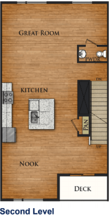 Iris: 4 Bedroom Floorplan. Level 2